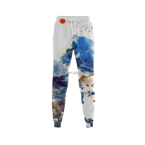 Pantalon de compression sportif à motif imprimé par sublimation, séchage rapide, taille élastique, léger, idéal pour l'été - Product Image 3