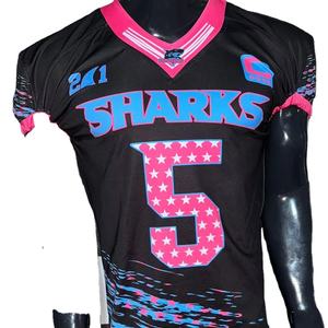 Personnalisable Plus Size Football Américain Maillot Broderie Extensible Tackle Sergé Sublimation Intégré Pantalon Court - Product Image 1