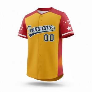 Ensembles de maillots de baseball et de softball respirants personnalisés pour hommes avec logo et impression numérique, manches courtes, vente en gros - Product Image 6