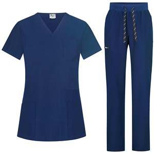 Medical <b>Uniform</b> <b>Scrubs</b> Set Plus Size Hospital Security <b>Uniform</b> Custom One Piece Nursing Jumpsuit <b>Scrubs</b> Set - Product Image 2