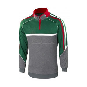 Unisex GAA Training Half Zip Tops Chaquetas de calentamiento de alta calidad para colores personalizados de pista y campo - Product Image 1