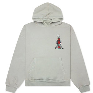 Sweat-shirt vintage marron vieilli pour homme, coupe oversize, avec broderie dragon sur la poche, style streetwear - Product Image 1
