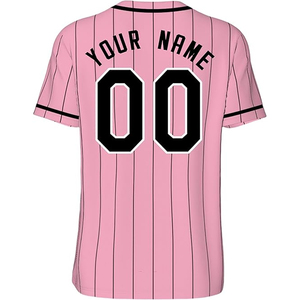Top Selling High Quality Breathable Heat-Transfer Printed Baseball Jersey Unisex 100% Polyester Material Custom Team Name V-neck - Product Image 4