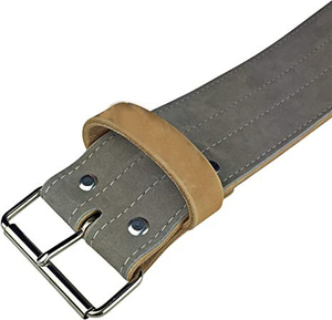Cinturón de Levantamiento de Pesas Ajustable de Cuero para Hombres y Mujeres, Soporte para Gimnasio y Powerlifting, Proveedor OEM - Product Image 5