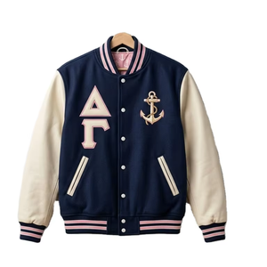 Delta Gamma Lettermen <b>Jacket</b> Vintage Bomber <b>Jacket</b> Varsity <b>Jacket</b> Sorority Greek Line <b>jacket</b> Greek <b>Jackets</b> Lettermen Coat - Product Image 1