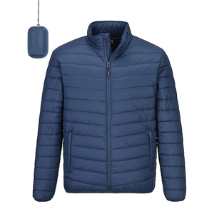 Customized High Street Men's Winter Jacket Lightweight Puffer with Windproof Hooded Collar Quality Outdoor Coat - Product Image 1