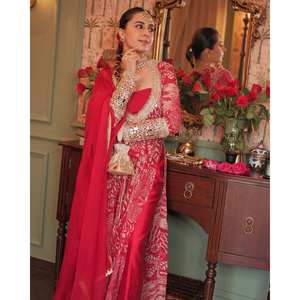 Ensemble haut-bas pour femme avec chemisier et dupatta pour la fête - Product Image 2