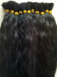 Extensions de cheveux naturels indiens non traités, en vrac, texture bouclée, doux au toucher, soyeux, 8 à 40 pouces, bonne qualité, 100% - Product Image 5