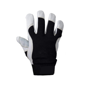 Guantes de Mecánico de Piel de Cabra al por Mayor con Forro de Spandex y Aramida en la Parte Posterior, Resistentes al Calor y a las Chispas, Guantes Duraderos para Jardinería - Product Image 4