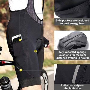 High Performance Comfortable Fabric <b>Bib</b> Shorts For Cycling Wear Professional Manufacture Men <b>Bib</b> Shorts - Product Image 3