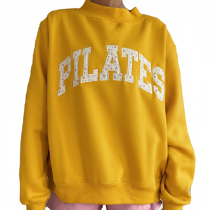 Sweat-shirts en molleton à col rond pour femmes, de qualité supérieure, personnalisés, avec logo sur le devant, manches longues, coupe ample, écologiques, 100% coton - Product Image 4