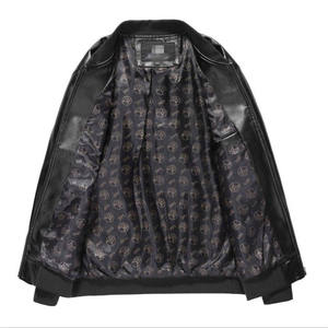 Qualité supérieure 200 grammes Polyester coupe-vent veste Varsity Style pleine fermeture éclair décontracté mince épais support hiver laine enduit - Product Image 4