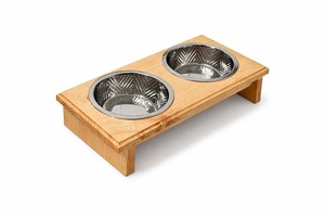 Moderno Comedero Portátil Ecológico de Bambú Redondeado, Resistente al Agua, para Mascotas, Uso Interior/Exterior, Antiderrames, Protege a tu Perro - Product Image 3