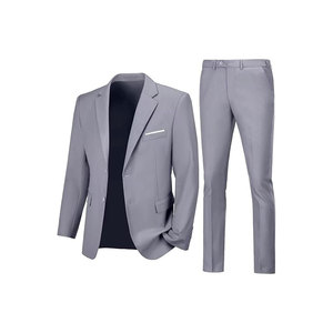 Wedding Suit (Blazer+Pants+Vest) 3-Piece Mandarin Collar Crocheted Washed Men's Business Formal Suit - Product Image 5