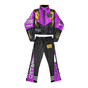 Chaqueta Cortavientos Unisex Personalizada con Bloques de Color por Sublimación, Satinada, Ecológica, Tallas Grandes, con Cremallera, Estilo Urbano, Chándal de Nylon para Invierno - Product Image 2