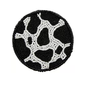 Beaded <b>Coaster</b> 10mm Thick <b>Drink</b> <b>Coaster</b> Embroidery Table Mat Cup Eco-Friendly Customizable Beaded <b>Coaster</b> Best Price - Product Image 3