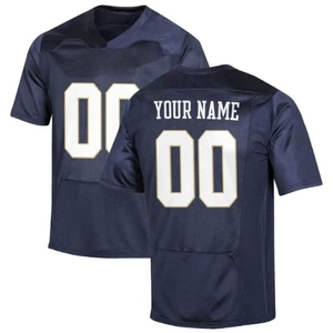 Maillot de football américain unisexe personnalisé, col en V, manches courtes, impression sublimée, dégradé de couleurs, polyester respirant, sport adulte - Product Image 2