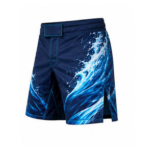 Shorts MMA de qualité supérieure pour hommes, vente en gros, design personnalisé, service OEM, polyester/nylon, séchage rapide et respirant - Product Image 4