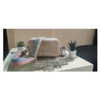 Sac bandoulière messager en coton rayé style bohème, grande capacité, avec sangle réglable, sac à main portable pour voyage et usage quotidien, unisexe