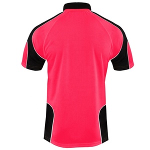 Vêtements de travail actifs pour hommes, haute visibilité, pour chemises, jersey 100% coton, uni, manches courtes, décontracté, panneau contrasté, bordure imprimée, séchage rapide - Product Image 6