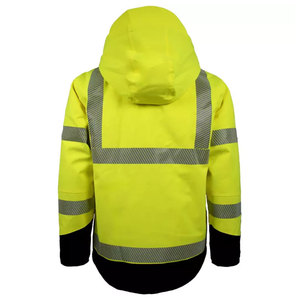 Winter Waterproof Lightweight Soft Shell Reflective High Visibility Construction <b>Worker</b> Safety <b>Jacket</b> for Companies - Product Image 4