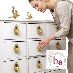 Poignée de meuble en fonte en forme de renard, design industriel, installation facile pour commode, tiroir, maison, bureau, appartement - Product Image 3