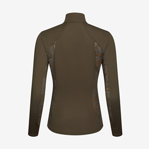 Haut de base pour l'équitation femme, manches longues, vêtements d'équitation, tissu personnalisé respirant, Jodhpur et Breeches - Product Image 2