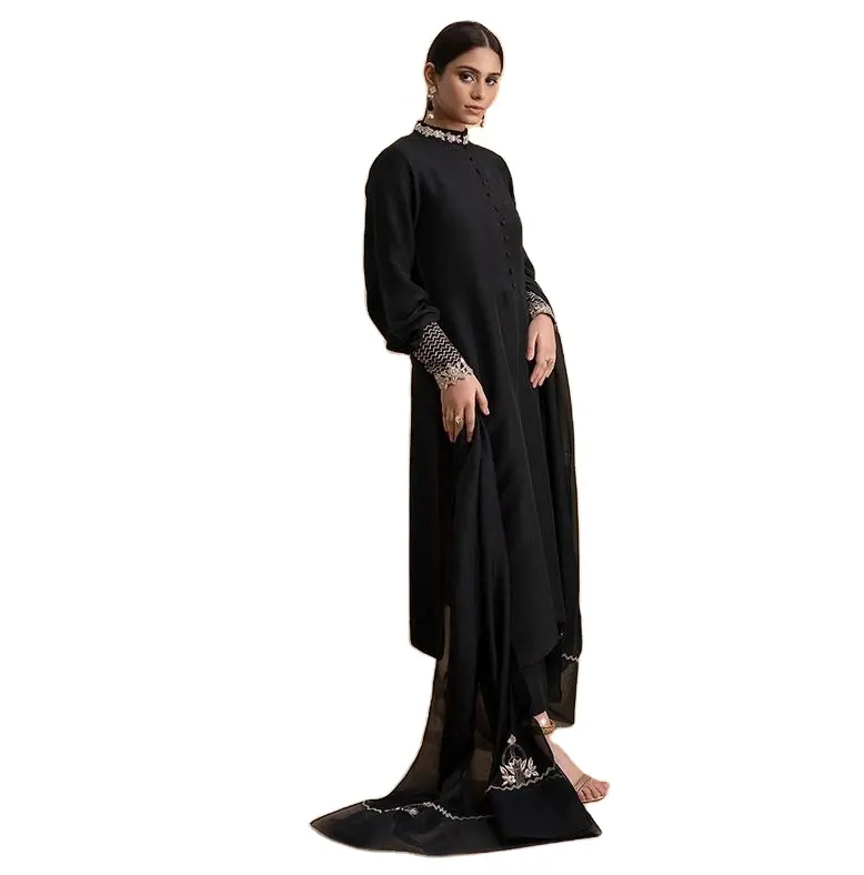 Wholesale Price Customized Design Party Wear vetvet women's dress Georgette Material Ethnic Women Wear Pakistani Style Dress