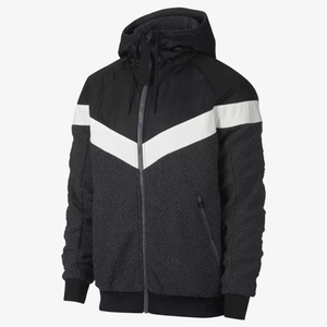 Men's Hooded <b>Tracksuit</b> Set Black White Color Blocking Full Zipper Sporty Style Polyester Material Autumn Wear Regular Fit - Product Image 2