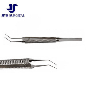 Jiyo Surgical Co. Pince à capsulorhexis ophtalmique professionnelle en acier, 4 3/8 pouces, conception de tige bombée, pointe courbée de 12,0 mm, précision - Product Image 6