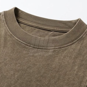 T-shirts délavés tendance, style streetwear décontracté, confortables pour le quotidien, mode masculine - Product Image 5