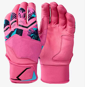 CLASSICAL TRENDS Blue Microfiber Batting <b>Gloves</b> Hook Loop Closure Breathable Padded Pull Unisex Adult Ambidextrous Training <b>Knit</b> - Product Image 4