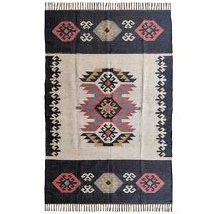 Alfombras Kilim de Yute y Lana Tejidas a Mano, Compactas y Reversibles, Personalizadas para Sala de Estar, Dormitorio y Estudio - Product Image 2