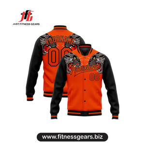 Chaqueta Varsity Personalizada para Hombre, Ropa Casual de Primavera, Impresión por Sublimación, Material de Poliéster, Diseño de Grafiti Verde - Product Image 4