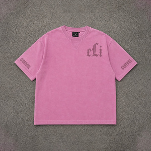 Camisetas Oversize Sólidas para Hombre, Camiseta Premium de Corte Relajado para Hombre, Diseño Gótico, Personalización de Marca, Impresión DTG, Ropa Casual Urbana - Product Image 3