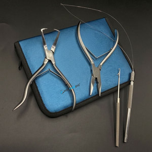 Kit de pinces pour l'application et le retrait d'extensions de cheveux en micro-perles d'acier durables, outils de pose de micro-liens réutilisables - Product Image 2