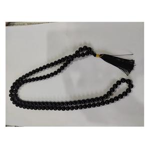 Collier Japamala en tourmaline noire très demandé pour la protection, l'énergie positive et la décoration spirituelle, disponible à la vente - Product Image 5