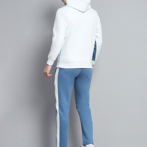 Ensemble de survêtement colorblock pour homme : sweat à capuche et pantalon de jogging – Tenue de sport décontractée deux pièces pour l'entraînement athlétique - Product Image 4