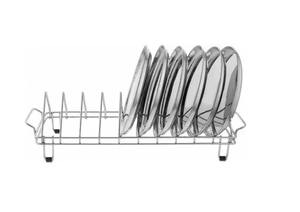 Organizador de cocina, estante de acero inoxidable, elegante escurridor de platos de metal, adecuado para cocinas de hogares, hoteles y restaurantes. - Product Image 5