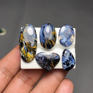 Natural pietersite gemstone storm stone cabochon blue brown Flashy loose gemstone for jewelry making - Product Image 4