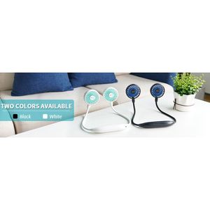 Ventilatori da Collo Ultra Silenziosi a Batteria da 2600mAh, 6 Velocità, Vento Potente, Portatili e Indossabili, 3 Ventole con USB a Mani Libere - Product Image 5