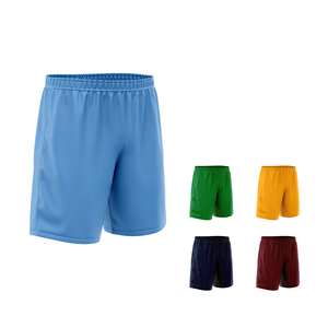 <b>Men</b> <b>Red</b> Solid Color 100% Cotton Quick Dry Breathable Elastic Waist Front Logo Knitted Casual Sport Style <b>Shorts</b> - Product Image 5