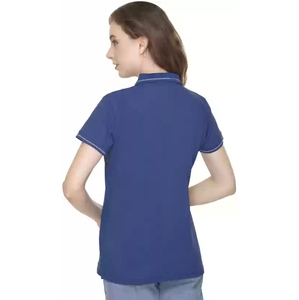 Vente en gros de polos pour femmes de qualité supérieure 2024, design personnalisé imprimé, polos décontractés d'été pour femmes avec impression personnalisée, polos pour femmes B - Product Image 3
