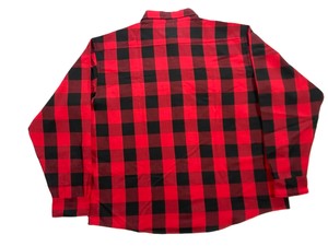 Camisa a cuadros de franela de algodón premium, estilo casual y de trabajo, de tejido grueso, con diseño de leñador y a la moda. - Product Image 4