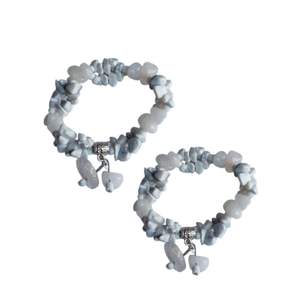 Pulsera de Piedras Preciosas Naturales para Mujer, Hecha a Mano, Ajustable, Macramé, Estilo Boho, Joyería de Cristal Curativo de Indonesia, Regalo Bohemio - Product Image 1