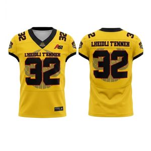 Camiseta Deportiva Retro de Fútbol Americano Personalizada OEM de Alta Calidad, de Malla de Poliéster, Holgada, Corta, Transpirable, Talla Grande - Product Image 1