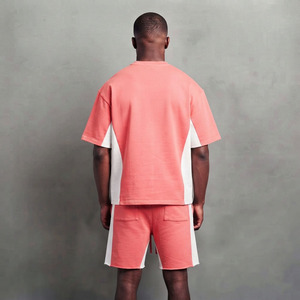 Ensemble court pour homme de qualité supérieure, personnalisé, en tissu tricoté respirant, vêtements d'été, vente en gros à bas prix - Product Image 2