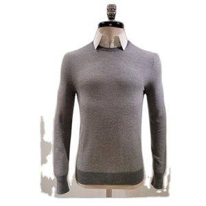 OEM personnalisé 100% coton hommes Cardigan coupe régulière manches longues col rond col fixe mince tricoté léger texture douce - Product Image 1