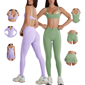 Leggings de fitness pour femmes, dernière tendance, taille haute, extensibles dans quatre directions, doux, protection UV, avec logo et couleur personnalisés - Product Image 6