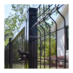 Clôture en treillis métallique soudé en acier galvanisé, panneau de clôture en treillis métallique <span class=keywords><strong>rigide</strong></span> à pliage en V 3D pour route, école, terrain de jeu, parc - Product Image 2